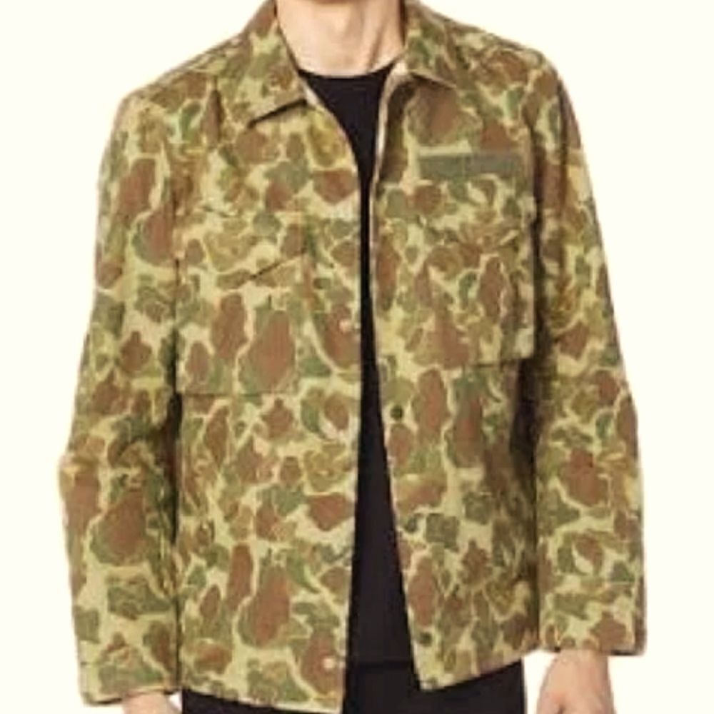 Rag And Bone Camo Flight Shirt Jacket